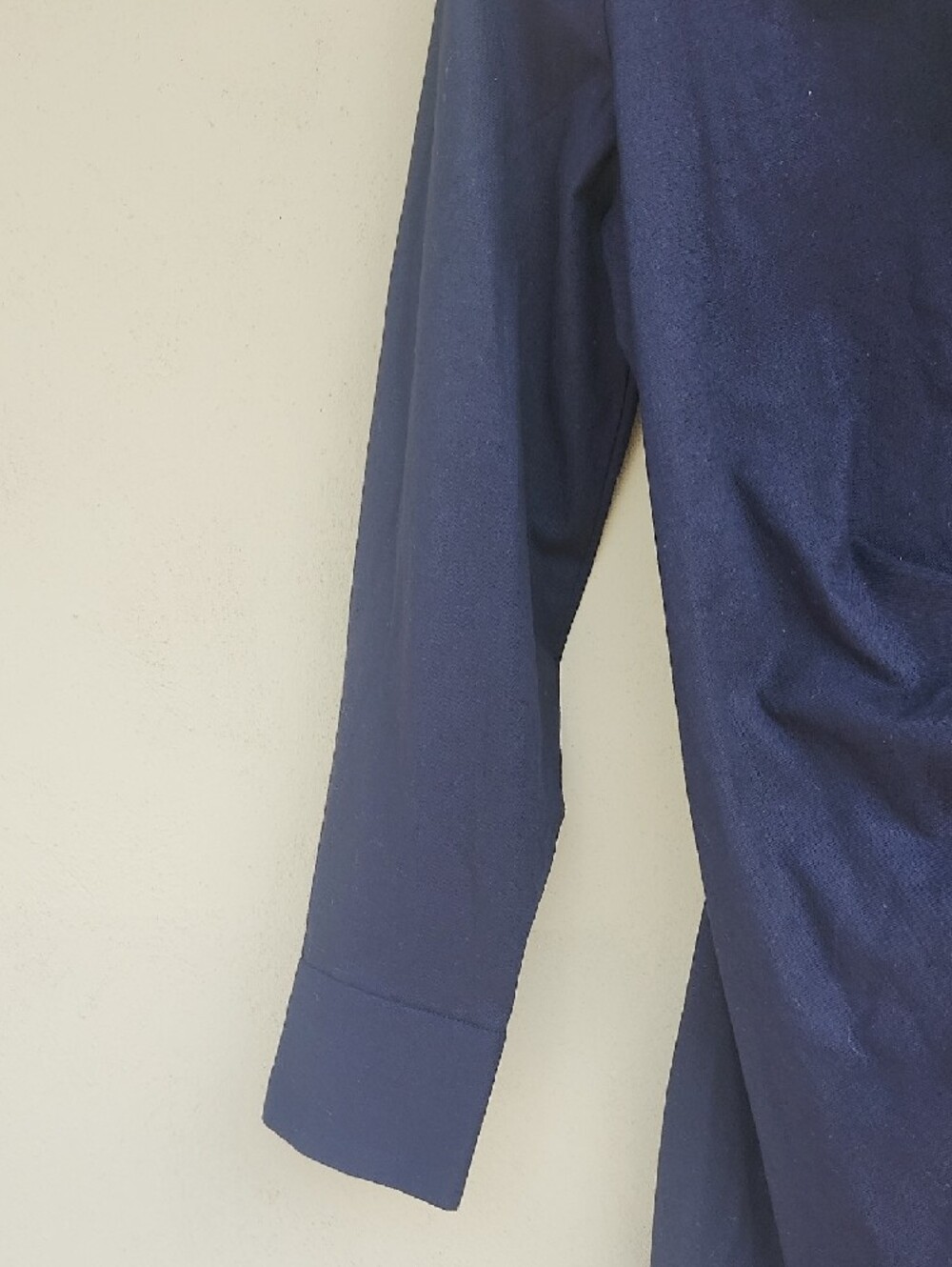 ba&sh Black Cotton Long-Sleeve Wrap Dress with Side Tie - Picture 5 of 14